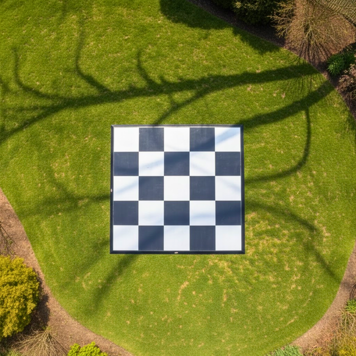 Black Oak & White Oak Checkered Portable Dance Floor
