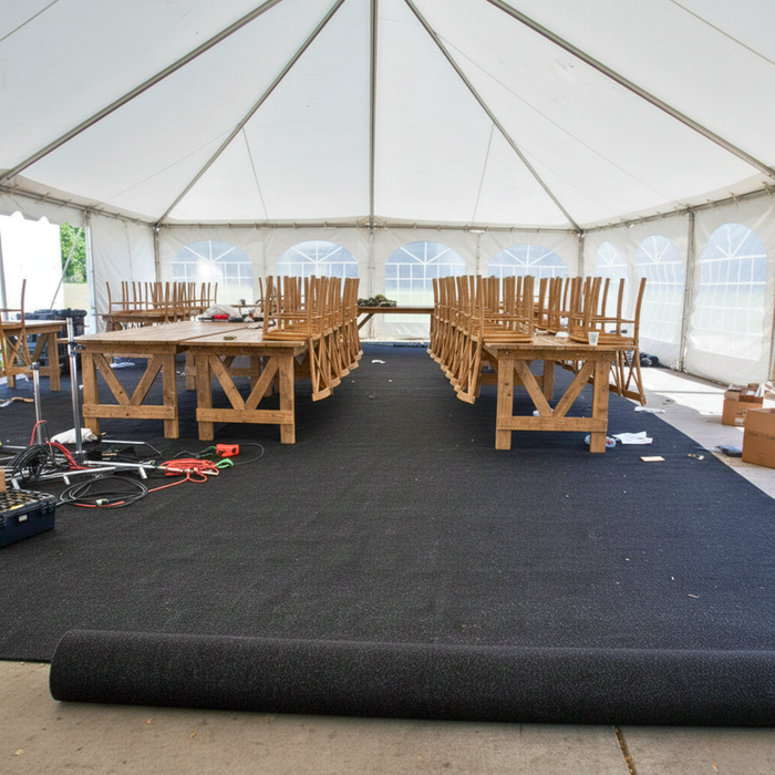 Essential Black Event Turf Roll