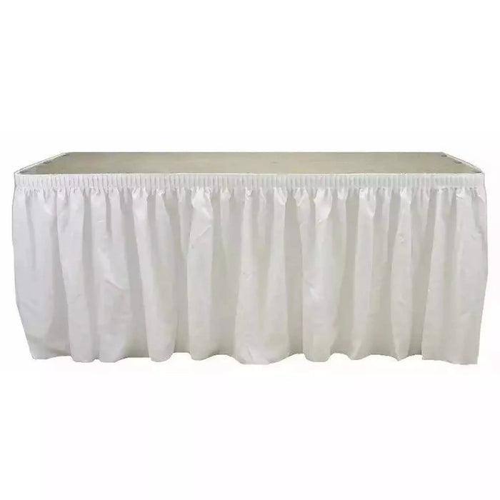 11' X 29'' Table Skirt with Table Clips