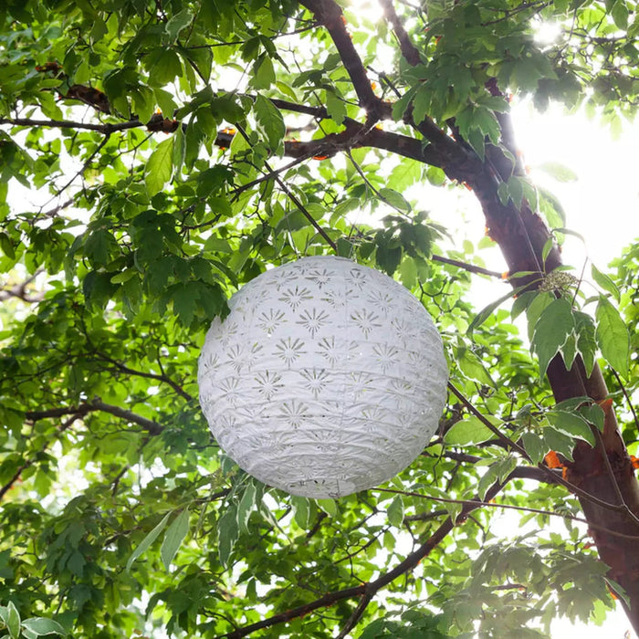 12" Deco Globe Solar Lantern