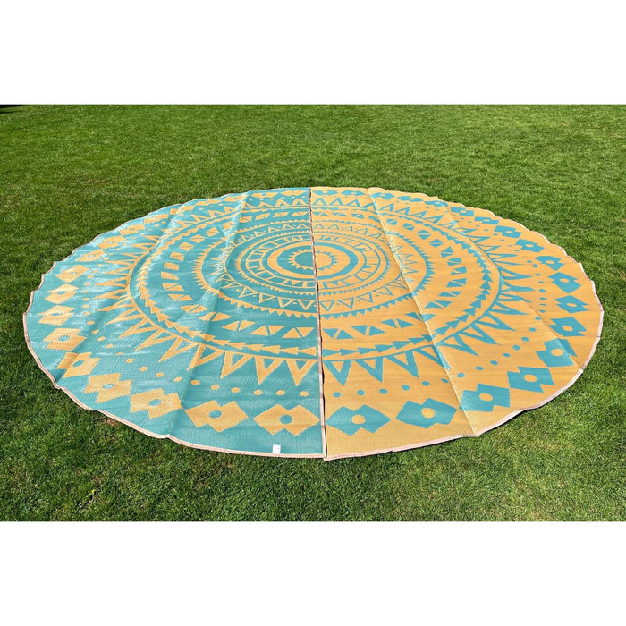 bell tent flooring ideas 16' (5M) Boho Bell Tent Floor Matting Cover — Beyond Tent