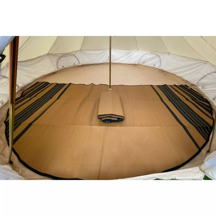 16' (5M) Striped Bell Tent Floor Matting Cover — Beyond Tent
