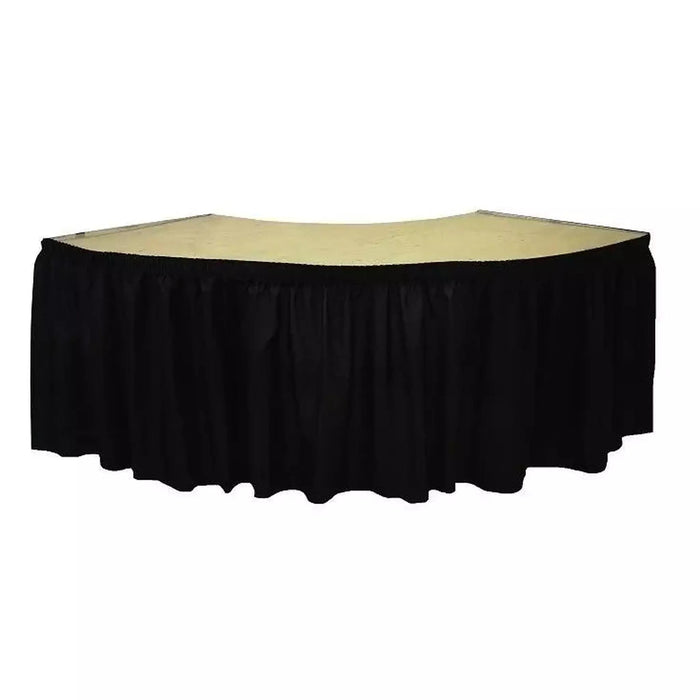 17' X 29'' Table Skirt with Table Clips