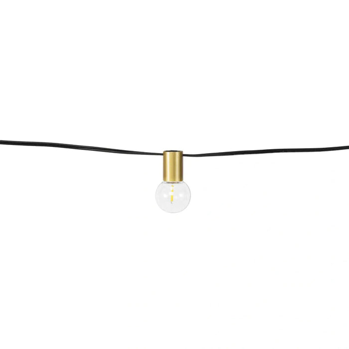 25' Gold LED G40 Bistro String Lights