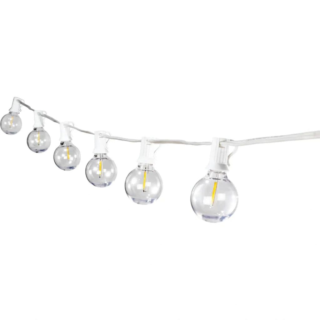 ホワイトストリングペンダントライト 25-White-LED-G40-Bistro-String