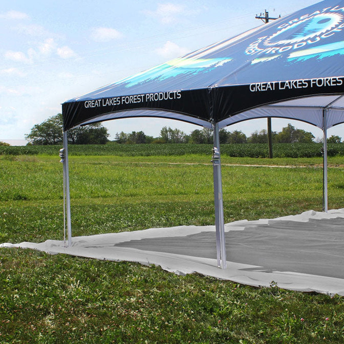 25x25 Polyester Drop Cloth — Beyond Tent