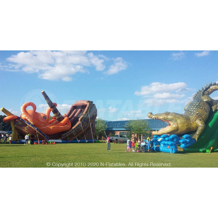 crocodile tent 28' King Croc Dual Slide — Beyond Tent