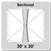 30' Wide Master Series Frame Tent Top