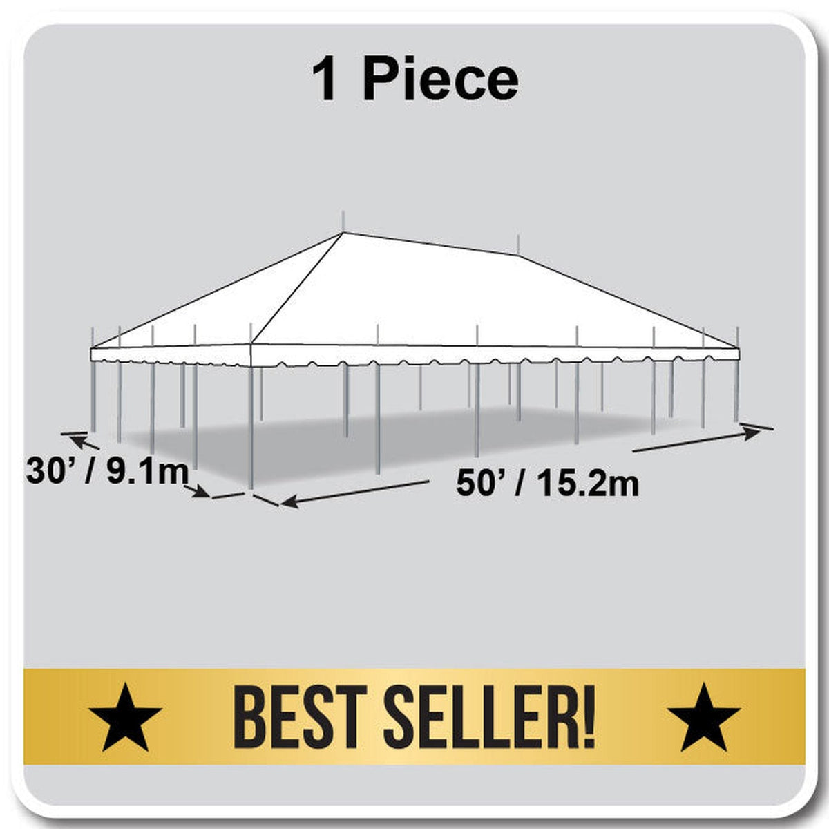 30x50 Classic Series Pole Tent — Beyond Tent