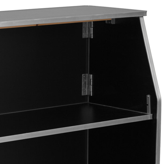 4' Black Laminate Foldable Bar
