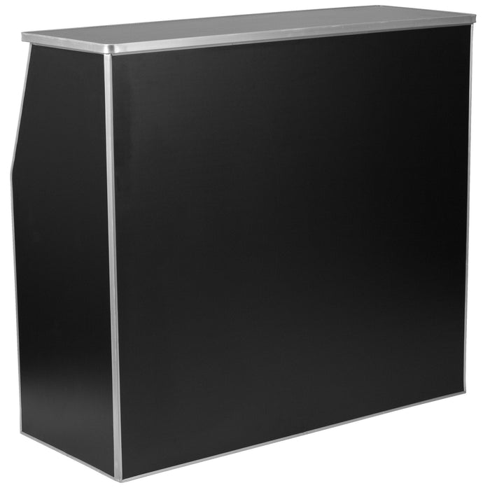 4' Black Laminate Foldable Bar
