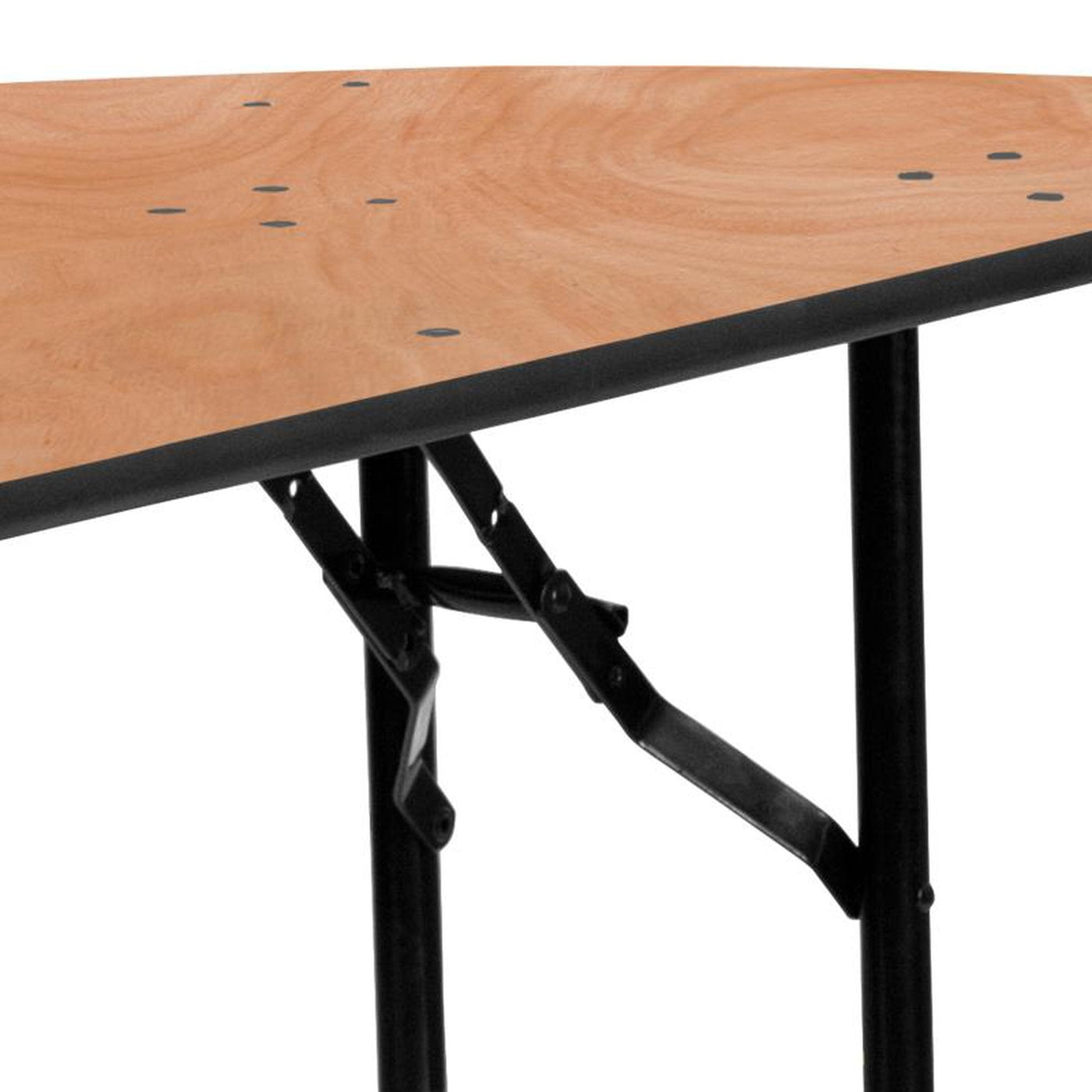 4' Half-Round Wood Folding Banquet Table — Beyond Tent