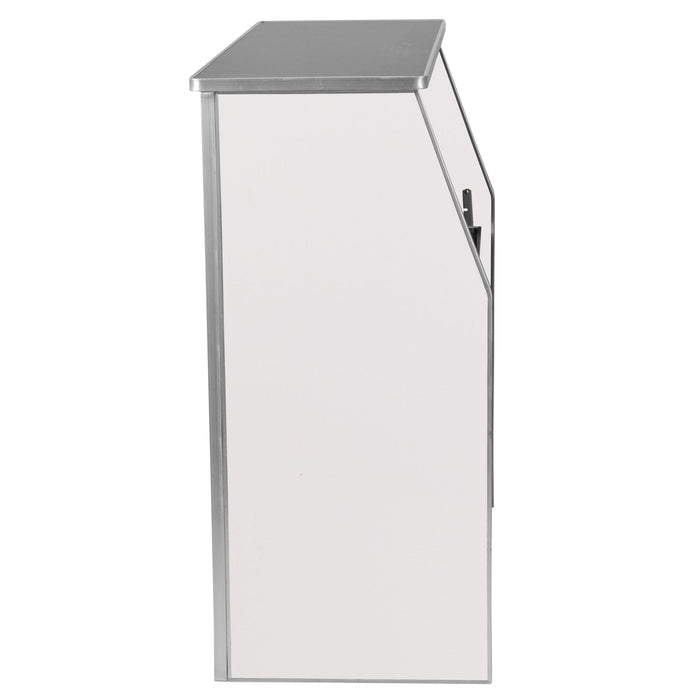 4' White Laminate Foldable Bar