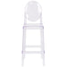 46.5" Ghost Barstool with Oval Back