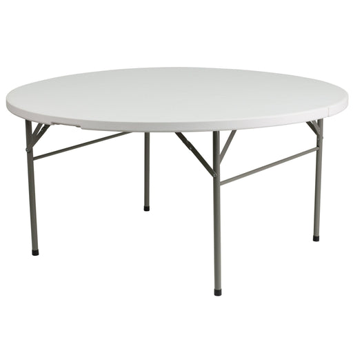 5' Bi-Fold Round Plastic Folding Table