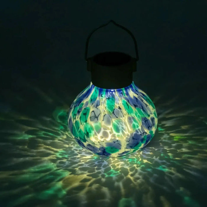 5" Handblown Glass Lantern