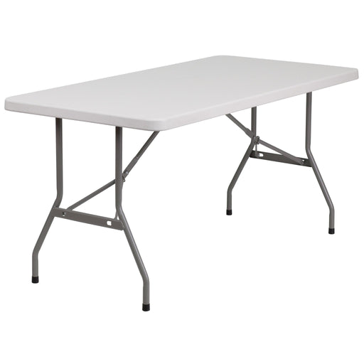 5' Rectangular Plastic Folding Table