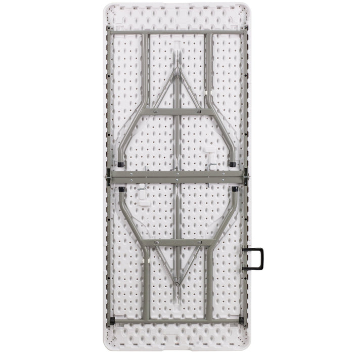 6' Bi-Fold Rectangular Plastic Folding Table