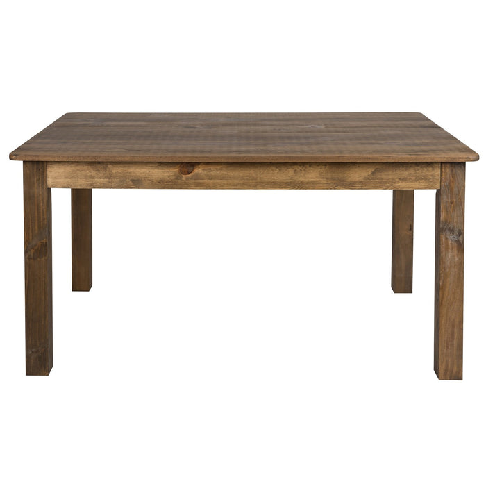 60" x 38" Rectangular Antique Rustic Farm Table