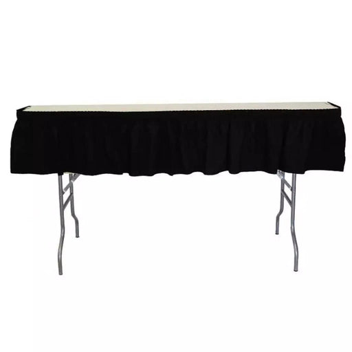 8' x 15'' High Bar Skirt with Table Clips