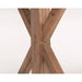8' x 40'' Rectangular Reclaimed Elm Wood Farm Table
