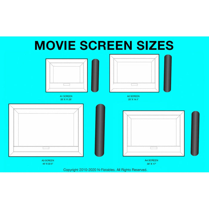 "A" Inflatable Movie Screen
