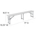 Bi-Fold Plastic Bench with Carrying Handle