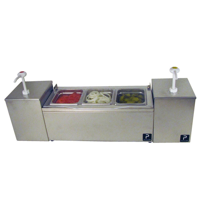 Condiment Server with Twin Pumps Combo Unit