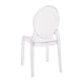 Crystal Extra Wide Ghost Chairs Set of 4