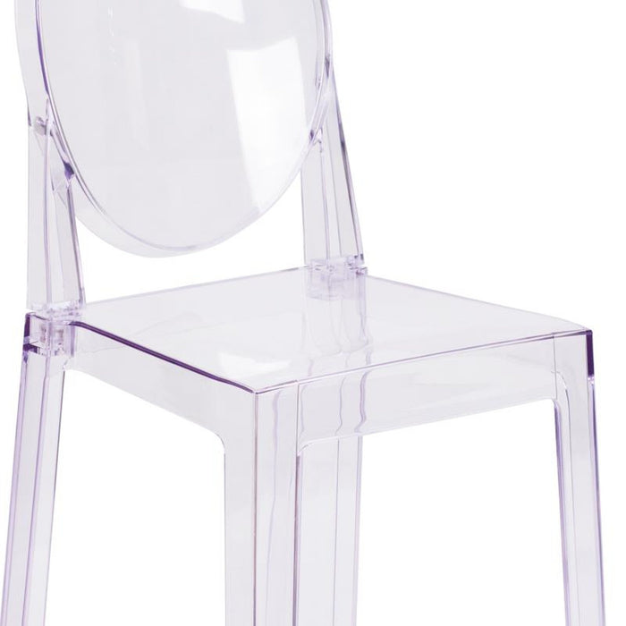 Crystal Oval Back Ghost Chair