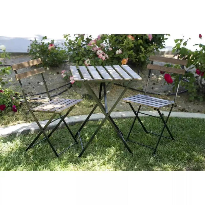 French Bistro Folding Table and Chair Set