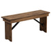 Hercules 40'' x 12'' Pine Folding Farm Bench