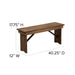 Hercules 40'' x 12'' Pine Folding Farm Bench