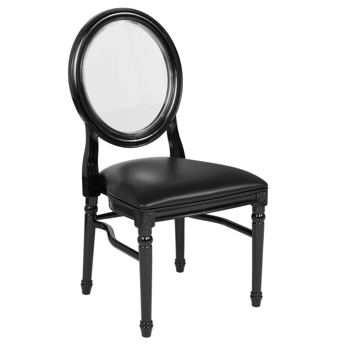 Hercules Black King Louis Chair
