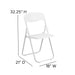 Hercules Plastic Folding Chair with Built-in Ganging Brackets