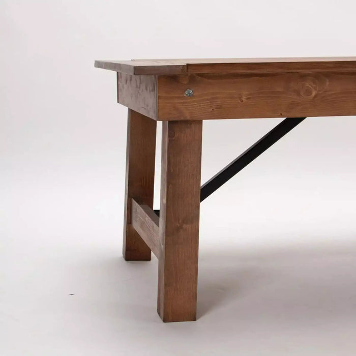 Kid's 6' x 30'' Solid Pine Folding Farm Table