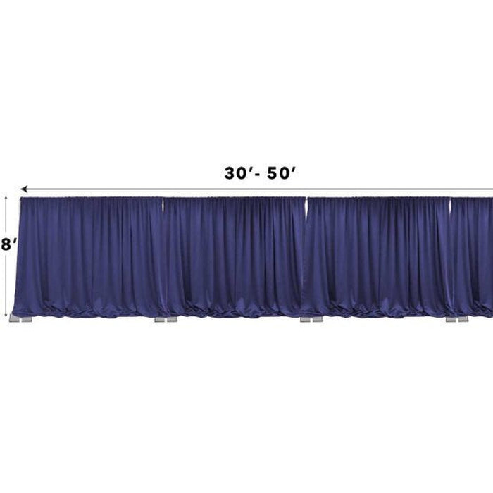 Pipe and Drape Backdrop Kit – 8' Fixed Height x 50' Wide