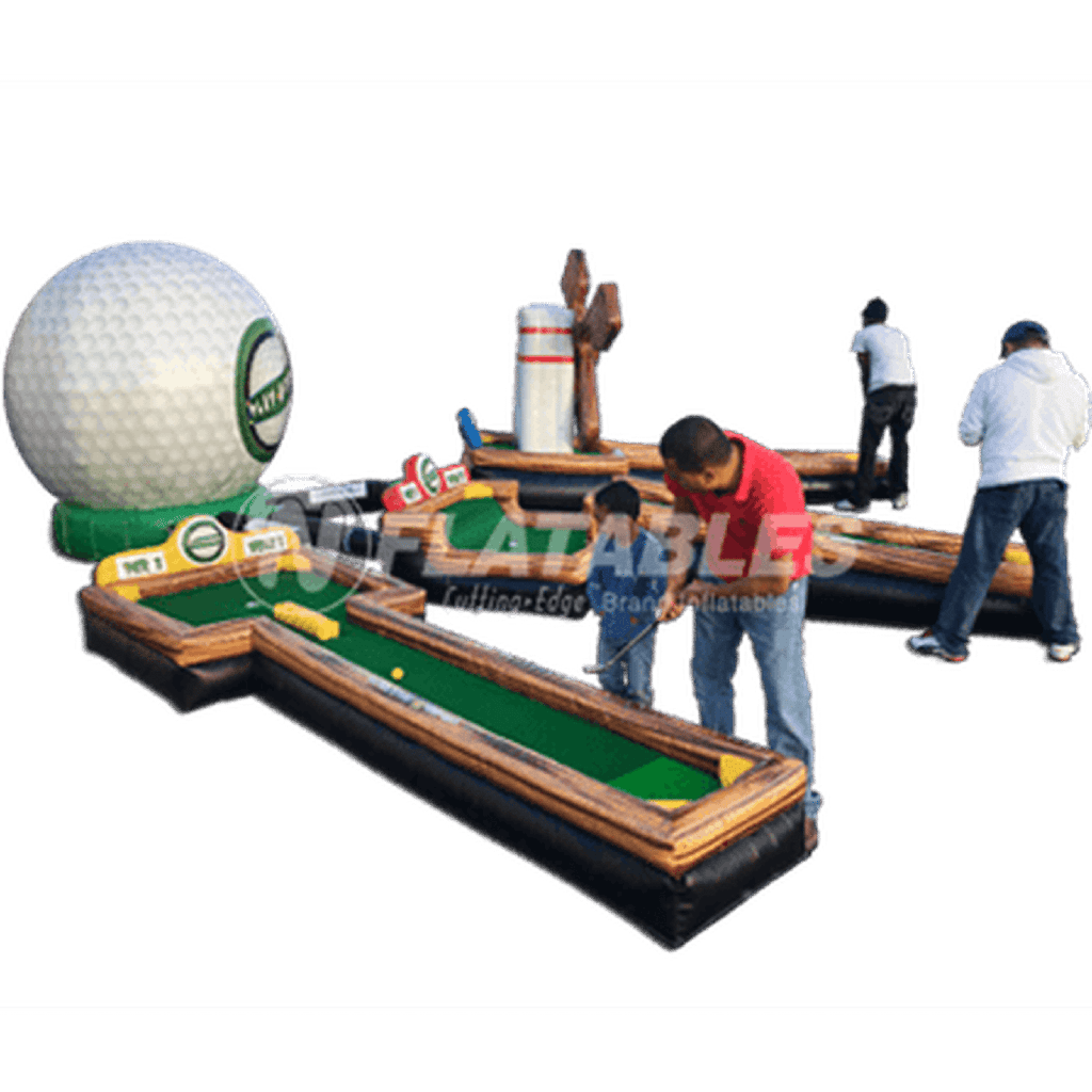 minigolf tarp Play-A-Round Golf 3-Hole Mini Golf