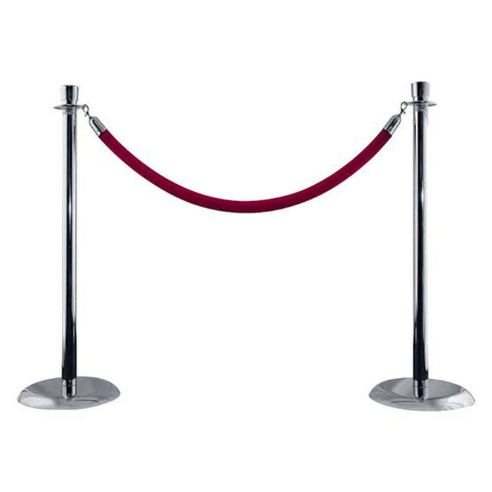 Polished Chrome Lobby Stanchions