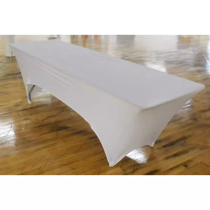 Spandex Fitted Stretch Table Cover for 8'x30'' Banquet Table