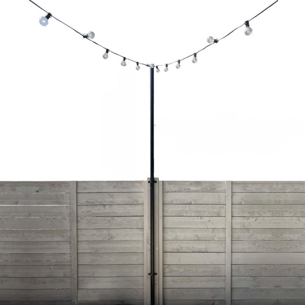 Adjustable String Light Stand with Stakes