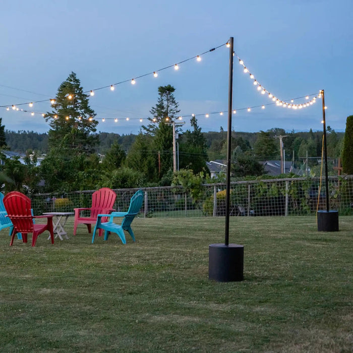 tent pole light String Light Pole Stand with Tank Base — Beyond Tent